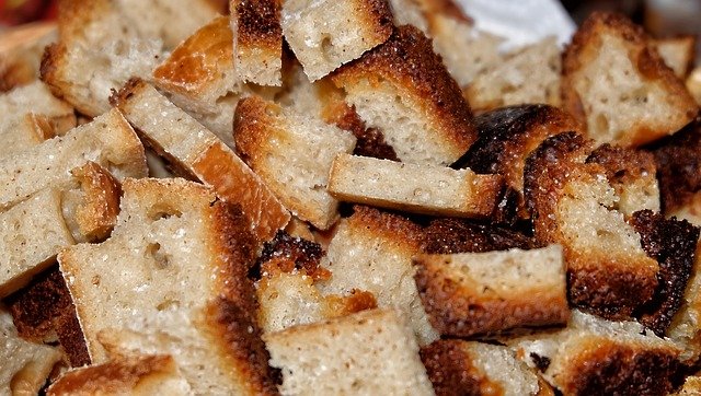 Primer plano de pan tostado